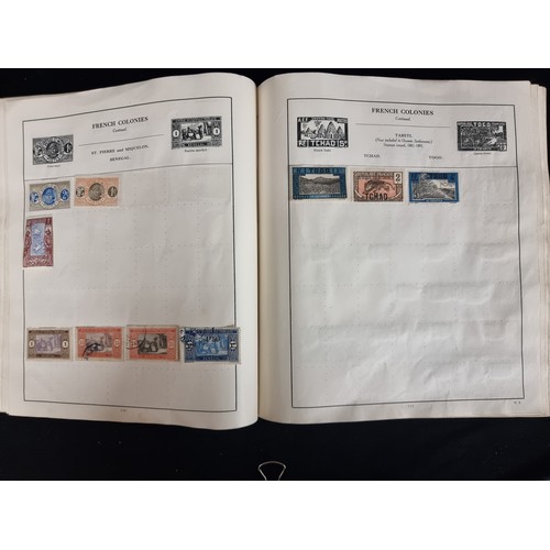 406 - A large antique organised collection featuring colonial overprints and Indian settlements. All encas... 