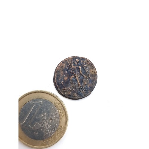 19 - An ancient copper Constantine Roman Imperial coin, circa 27 B.C- 476 A.D.Very good detail.