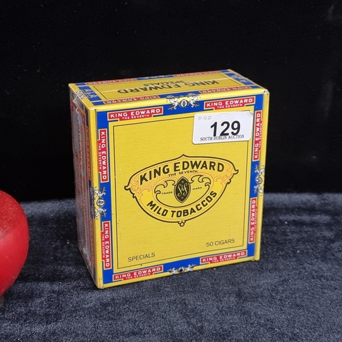 129 - A sealed pack of 50 King Edward special cigars.