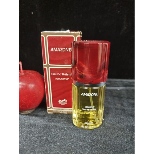 224 - An vintage Amazone Eau de Toilette perfume by renowned designer Hermés of Paris. In original pacakgi... 