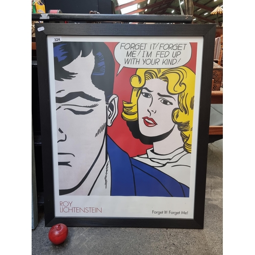 324 - A large high quality poster for Roy Lichtenstein's 