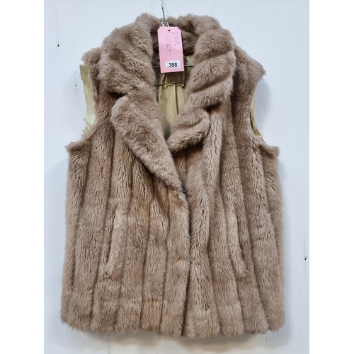 388 - A genuine mink fur gilet made exclusively for Genevieve by Marno Mink.