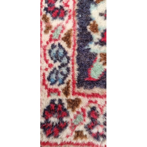 702 - Star lot : A fabulous hand knotted, hand made wool hall runner rug in jewel tones of red, green and ... 