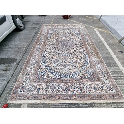 704 - Super Star Lot : A stunning handmade Persian, wool and silk floor rug from the Nain Province. The ru... 