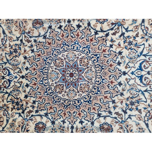 704 - Super Star Lot : A stunning handmade Persian, wool and silk floor rug from the Nain Province. The ru... 