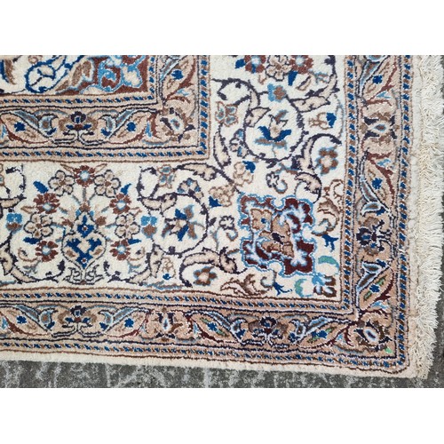 704 - Super Star Lot : A stunning handmade Persian, wool and silk floor rug from the Nain Province. The ru... 