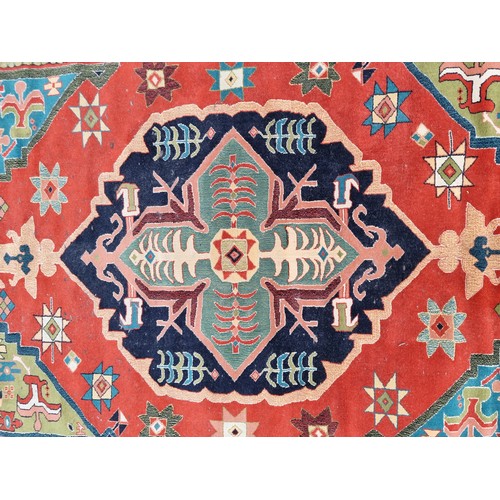 726 - A large Turkish hand made, hand knotted  rug in jewel tones. Beautiful addition to any home. W200cm ... 