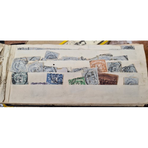 148 - A fabulous small all album of antique postage stamps. Including, Victorian and Edwardian stamps and ... 