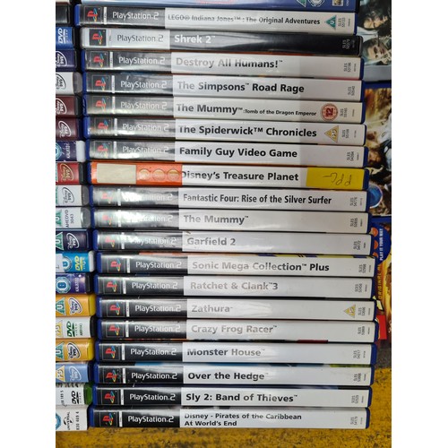 519 - A selection of 26 Playstation 2 games including Sonic Plus Mega Collection, Simpsons Road Rage and L... 