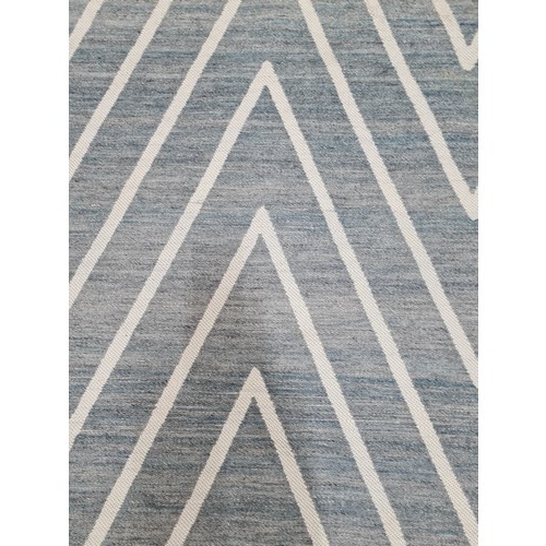 473 - A fantastic, large, floor rug by ''Well Thread'' company. In the Naples series, in the teal colourwa... 