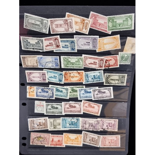 406 - A large collection of stamps, which includes Moroccan and continental examples. Together with an ass... 