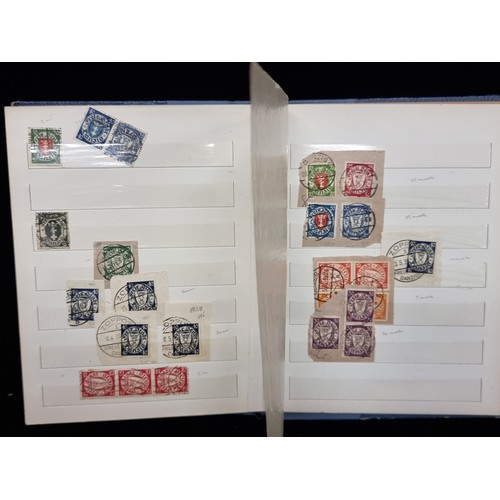 683 - An album of mint and cancelled older German Stamps pre WW2. Including over prints and Mint sets.