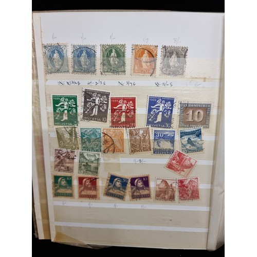 684 - A stamp album of 1930s-1960s German Stamps inc Hitler Stamps and mint sets about half full.