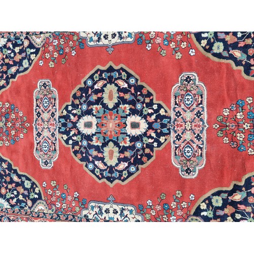 727 - A gorgeous Turkish rug in jewel tones. W200cm x L290cm