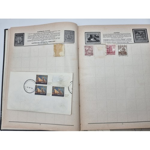 689 - The Cream album is book celebrating a centenary of Swiss stamps 1843-1943 With an Irish compliments ... 