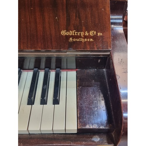 578 - Star lot : A fantastic Kelman upright piano by Godrey and Co. Southsea. All keys intact with nice, r... 