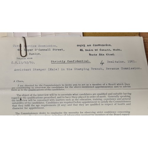 907 - Another fabulous lot of the J Drum collection. Inc correspondence from the dept of Printing and engr... 