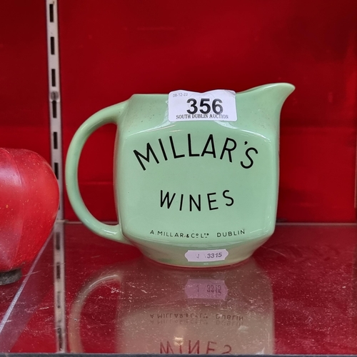 356 - Star lot : An Arklow Pottery Millar's jug in a mint green. In super condition Comp on eBay from 2022... 