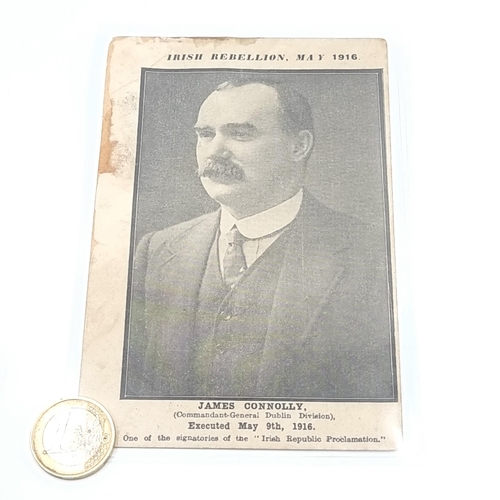 403 - Star lot An original  James Connolly memorial post card, with personal correspondences from a member... 