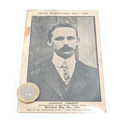 404 - An original memorial postcard for Eamonn Ceannt, the Irish Republican in 1916. 
Ceannt was one of th... 