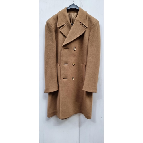 464 - A fantastic vintage double breasted overcoat by Crombie of Scotland, with a wonderfully structured s... 