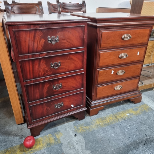 841 - Two charming side cabinets including a music cabinet whose top lifts and faux drawer front cupboard ... 