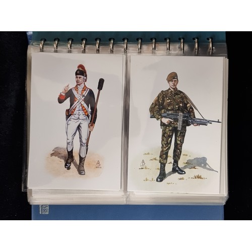 117 - A superb collection of over 120 postcards, depicting the British Army as illustrated by Alix Baker. ... 