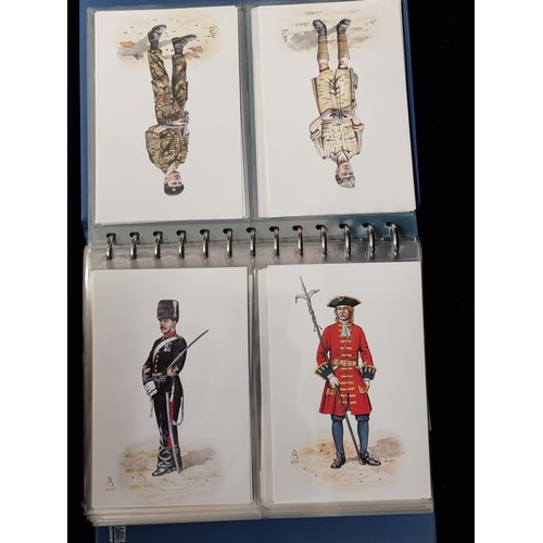 117 - A superb collection of over 120 postcards, depicting the British Army as illustrated by Alix Baker. ... 