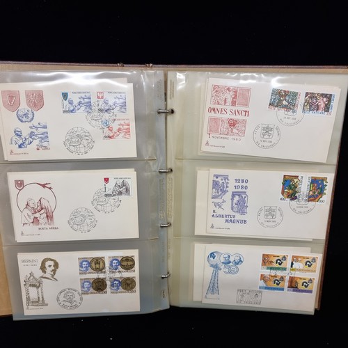 177 - A fantastic stamp album with over one hundred First Day Covers from The Vatican City. Including Pope... 