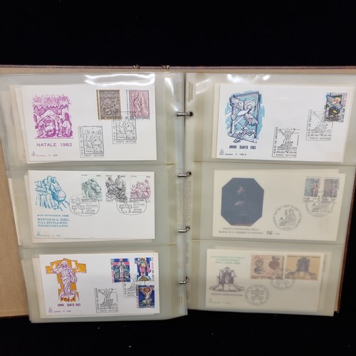 177 - A fantastic stamp album with over one hundred First Day Covers from The Vatican City. Including Pope... 