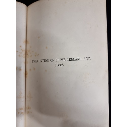 215 - An antique second edition of 'The Prevention of Crime (Ireland) Act 1882. Humphreys', by Henry Humph... 