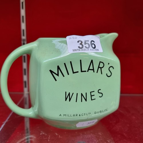 356 - Star lot : An Arklow Pottery Millar's jug in a mint green. In super condition Comp on eBay from 2022... 