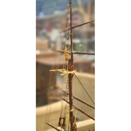 763 - Star lot : A fantastic large-scale example of a vintage model ship, 'Cutty Sark'. Complete with full... 