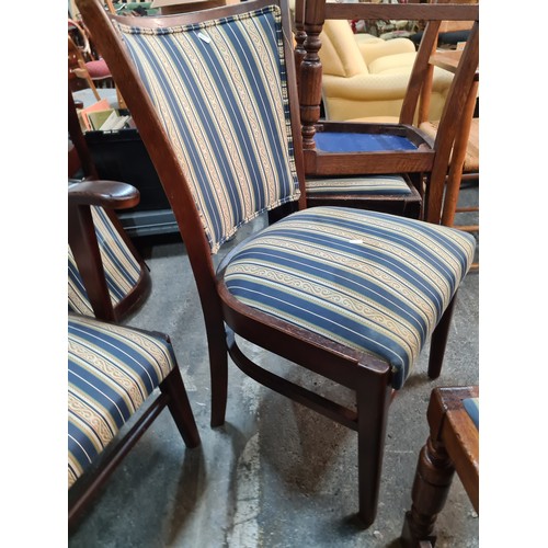 787 - Star Lot : Six high quality dining chairs, two of which are carvers. In very nice condition, sharply... 