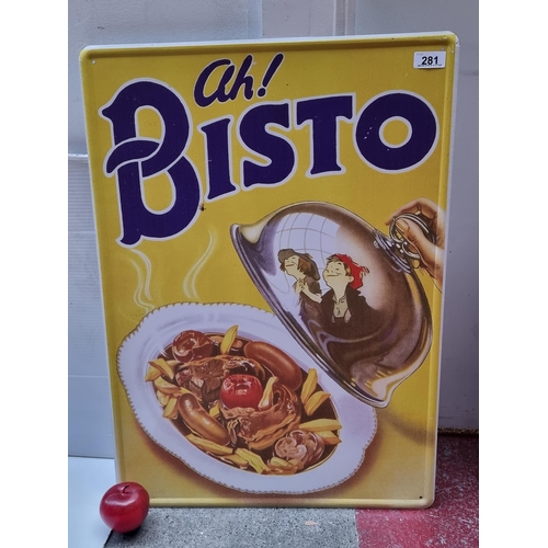 281 - A large metal wall sign for Bisto stock. Great image.