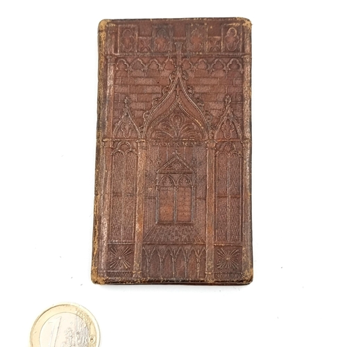 40 - A beautiful leather bound antique pocket publication entitled 