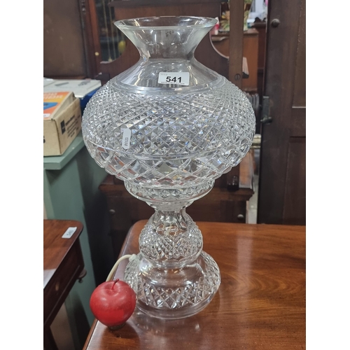 541 - Star lot : A stunning Waterford Crystal table lamp, in the largest size available. The L3 series Ini... 