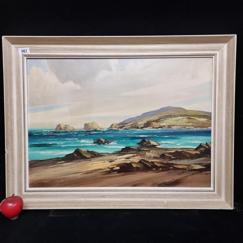 67 - A lovely original oil on canvas painting by renowned artist Arthur Twells (1921-1996) showing a view... 