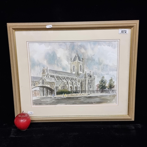 72 - A charming original watercolour on paper painting by the artist Niall Campion (b1956), featuring a v... 