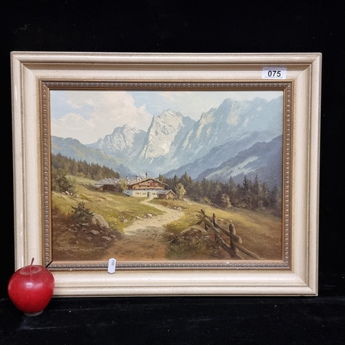 A nice original oil on canvas painting signed J. H. Thomas