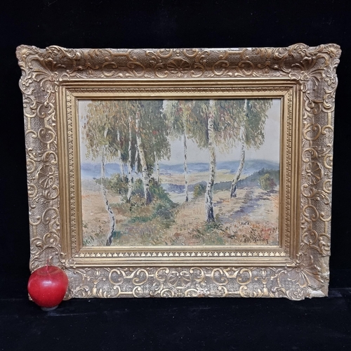 77 - A gorgeous antique original oil on canvas painting signed Kilian bottom right. Shows an impressionis... 