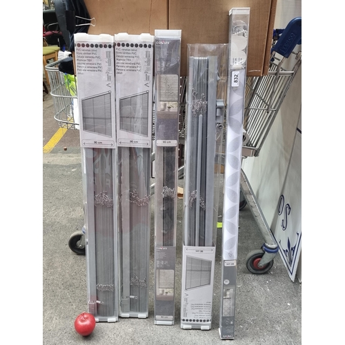 832 - Four brand new blinds in original packaging including a Colours Halo daylight roller blind (90 cm lo... 