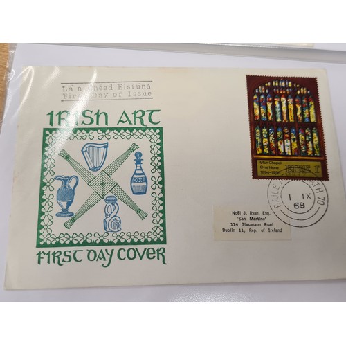 843 - A good collection of Irish first day covers over 30 from the 1950s on Including a rare Countess Mark... 