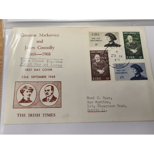 843 - A good collection of Irish first day covers over 30 from the 1950s on Including a rare Countess Mark... 