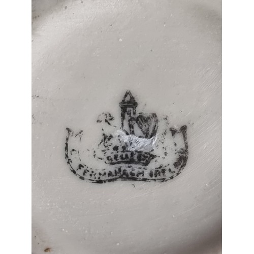 109 - A stunning example of an antique Irish porcelain bowl by Belleek. Featuring a 2nd mark black stamp d... 