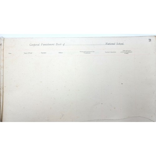 848 - Blast from the past, literally A 1911 Corporal Punishment Log in National Schools. Its blank, with a... 