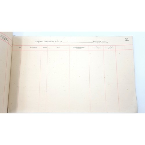 848 - Blast from the past, literally A 1911 Corporal Punishment Log in National Schools. Its blank, with a... 