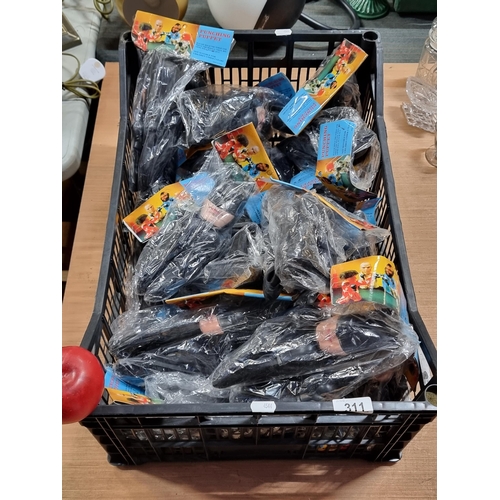 311 - A large collection of retro Punching Puppet toys, depicting Batman. New old stock, in original packa... 