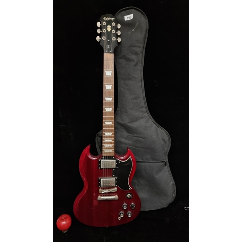 109 - A gorgeous Epiphone electric guitar, model: SG Standard '61 in the Vintage Cherry colour. Featuring ... 