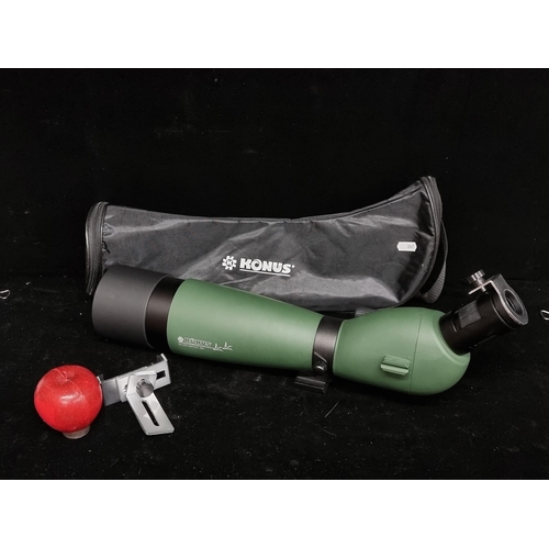 153 - A KonusSpot 180 spotting scope. In great clean condition with a travel bag. An example with tripod i... 